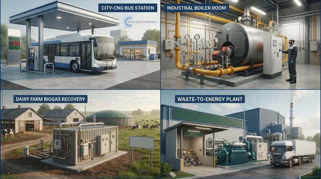Applications of CNG Plants