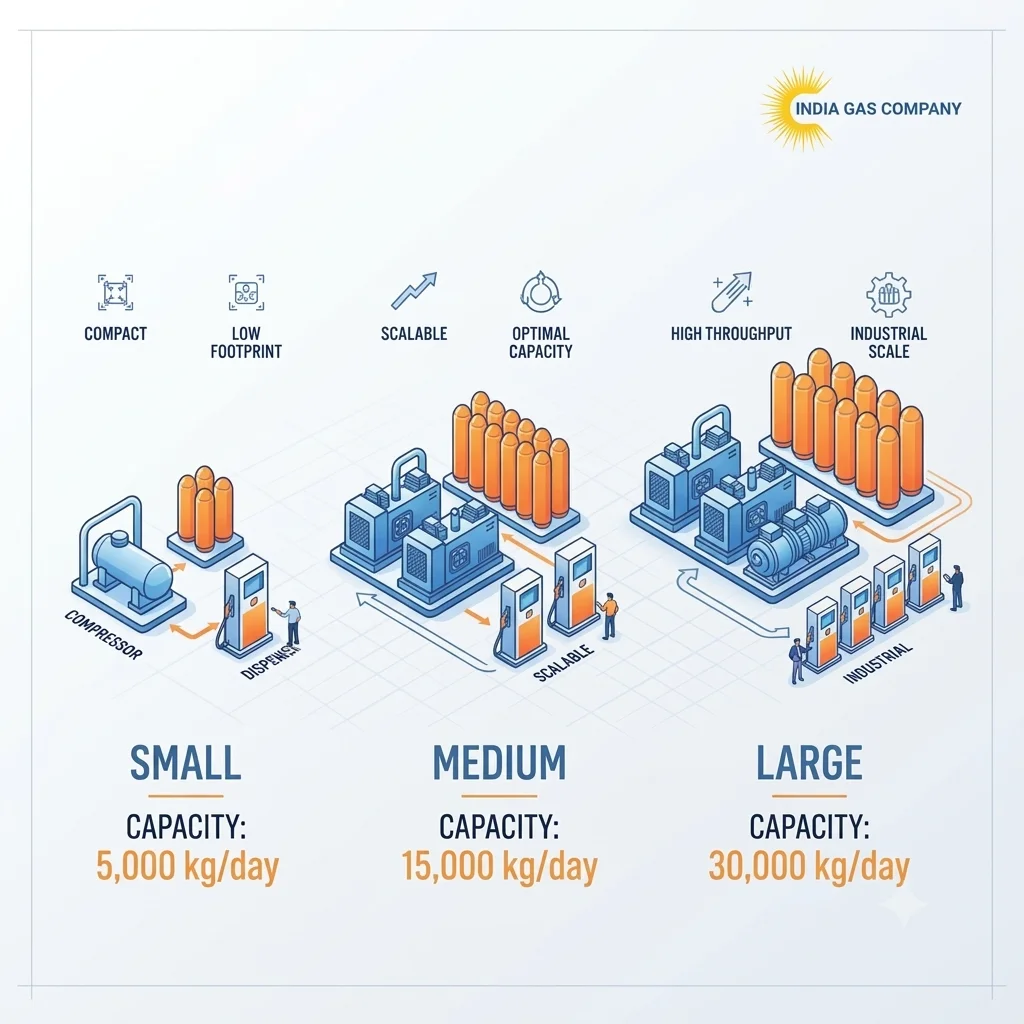 CNG Plant Setup Capacity