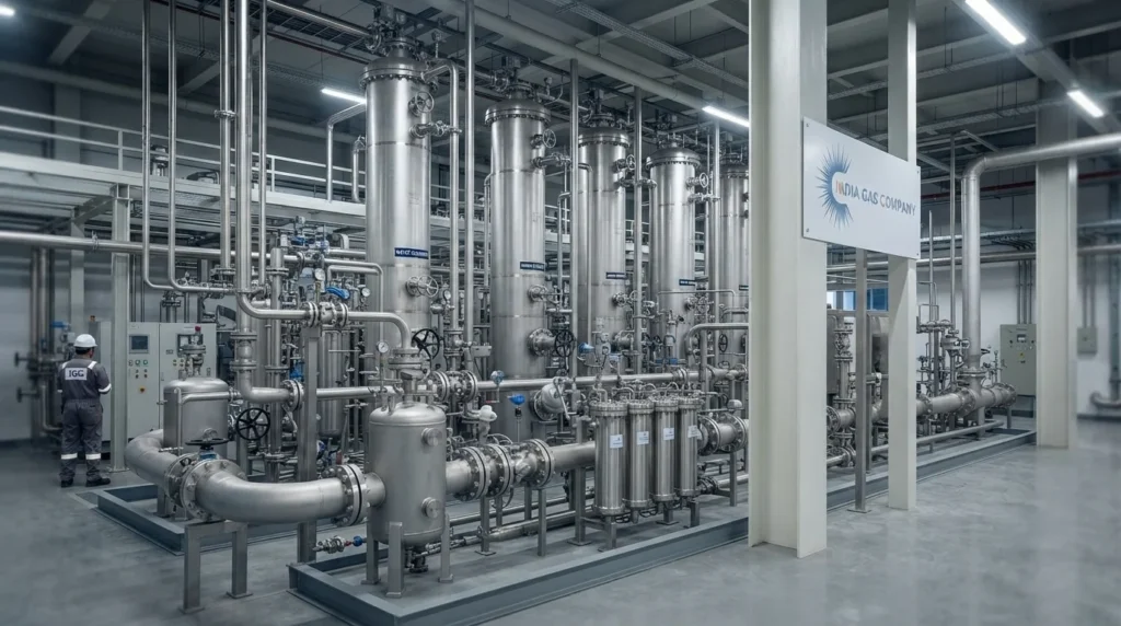 CO2 gas scrubbing and pretreatment system with industrial scrubbers separators and filters