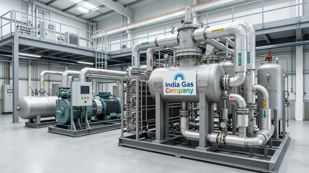 Industrial CO2 liquefaction system for liquid CO2 production