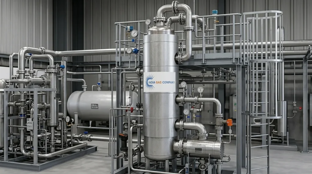 CO₂ Rectifier and Stripper Column CO₂ rectifier stripper column for removing residual impurities from liquid CO₂