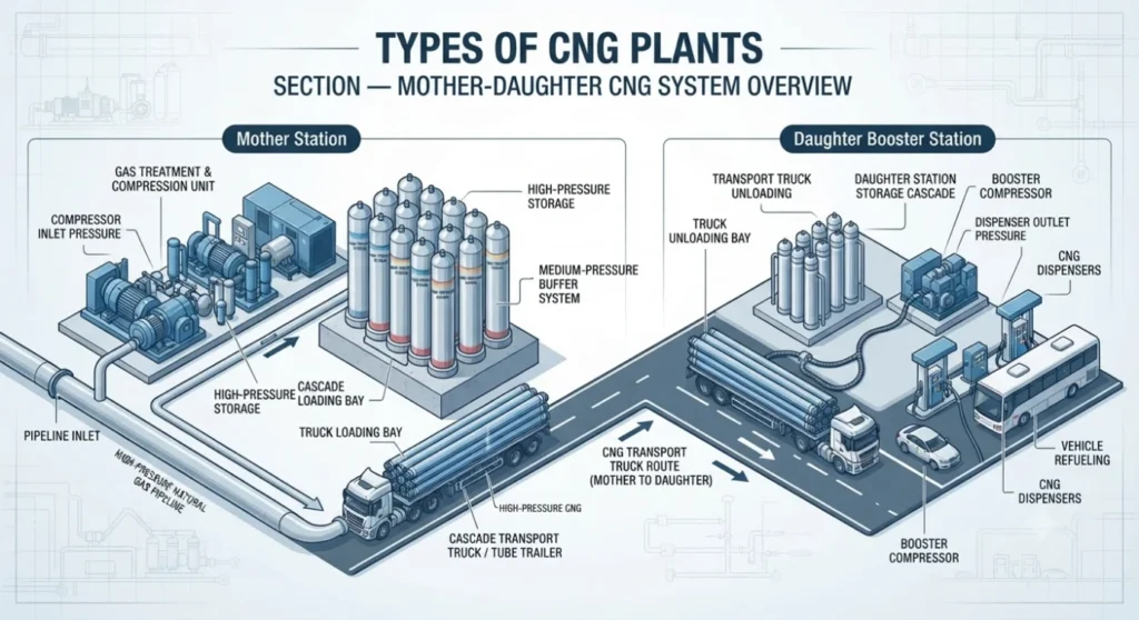 Types of CNG Plant Setup